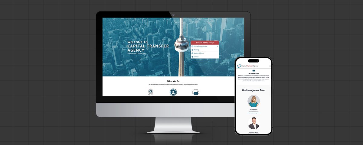 Developing a distinct website for distinct service offerings