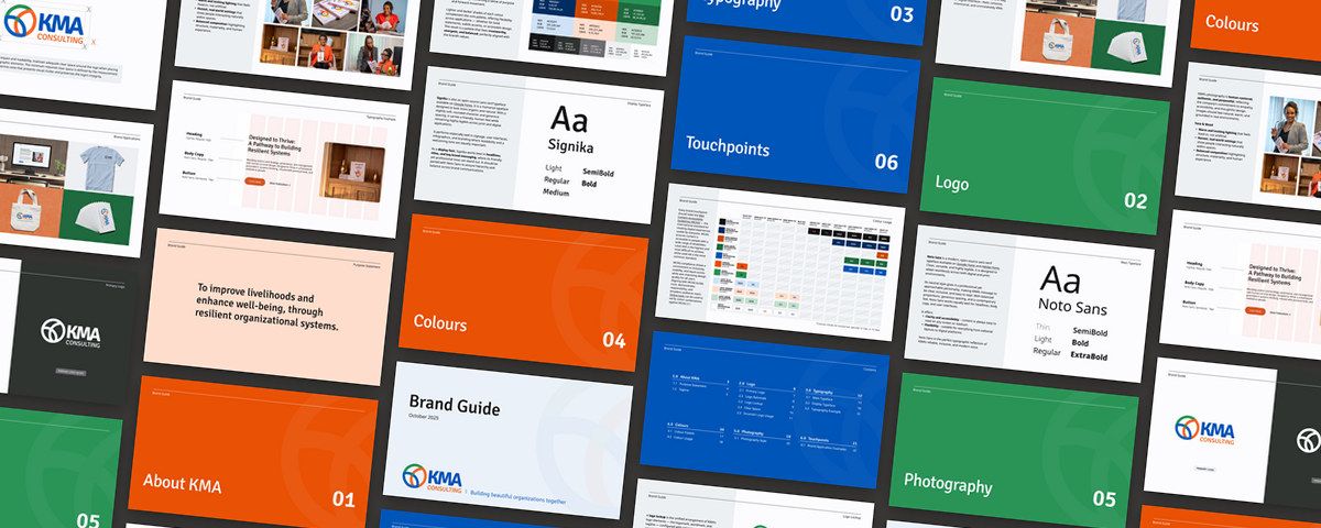 Capturing a new branding direction by developing guidelines