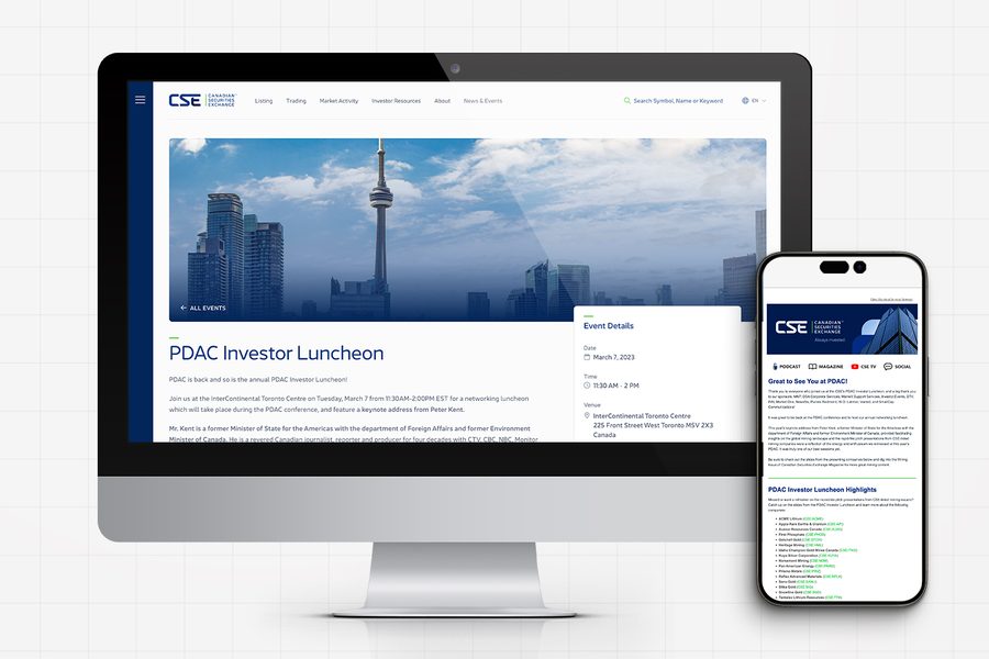 PDAC, events for The Canadian Securities Exchange